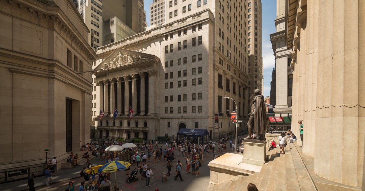 Fachada da Bolsa de Valores de Nova York (NYSE), onde a Gerdau tem ações listadas