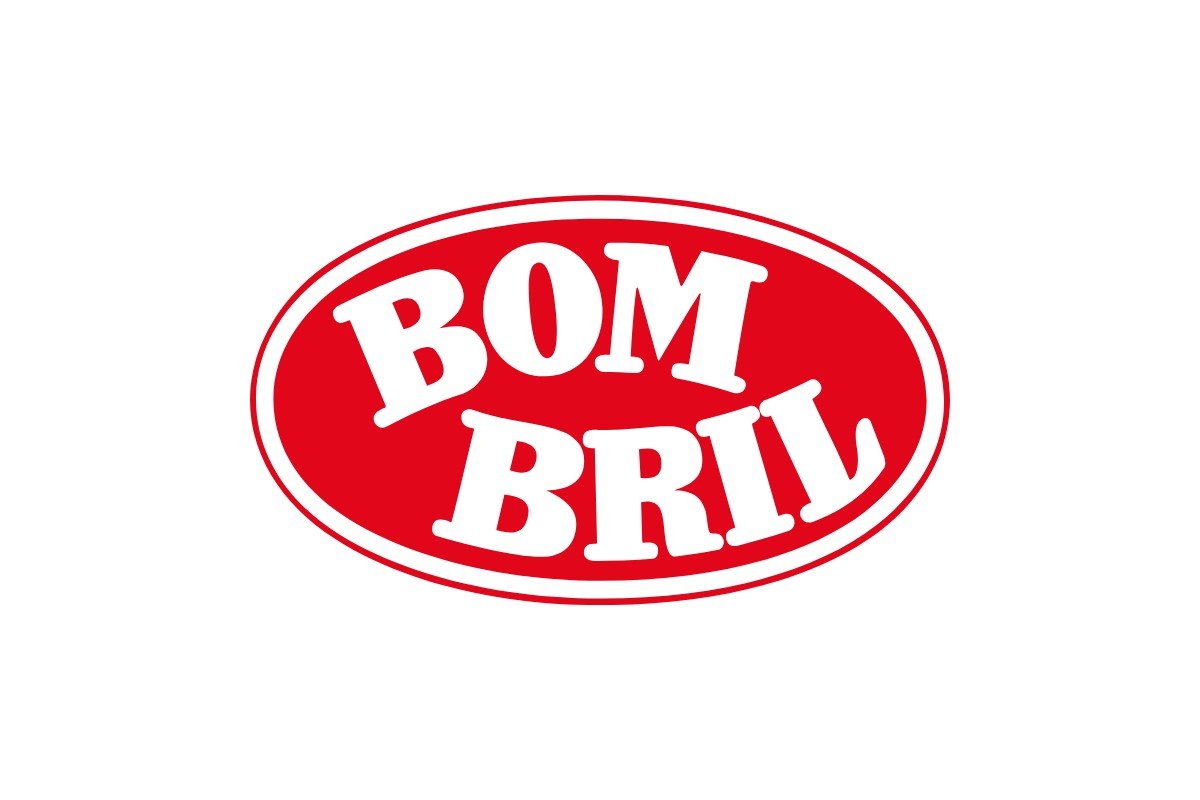 A Bombril segue sendo sinônimo de lã de aço no Brasil, quase 80 anos após sua fundação Logotipo oficial da Bombril