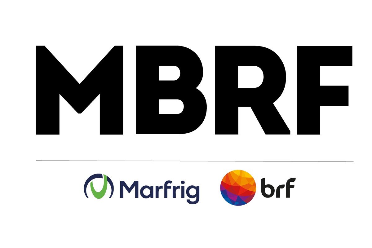 Em 2025, a BRF se fundiu com a Marfrig, formando a MBRF Global Foods Logotipo da MBRF Global Foods, criada em 2025 da fusão entre Marfrig e BRF