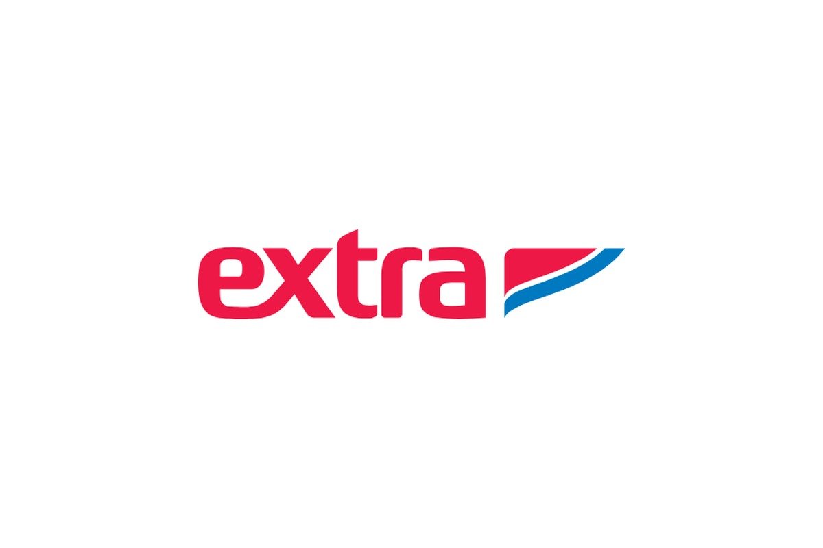 A bandeira Extra deixou de existir como hipermercado do GPA em 2022, vendida ao Assaí Logotipo oficial da bandeira Extra, com a palavra 'extra' em vermelho e um detalhe gráfico azul e vermelho ao lado