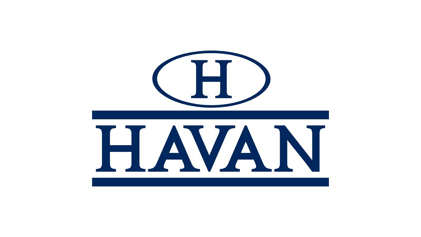 Quem é o dono da Havan? Luciano Hang, a Estátua da Liberdade e os 40 anos da rede 3 Logotipo da Havan: o nome junta Hang e Vanderlei, os dois fundadores.
